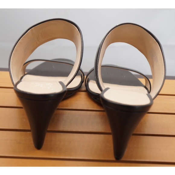 Tory Burch Women’s Black Leather Slide Wedges SZ 9 - Picture 9 of 16